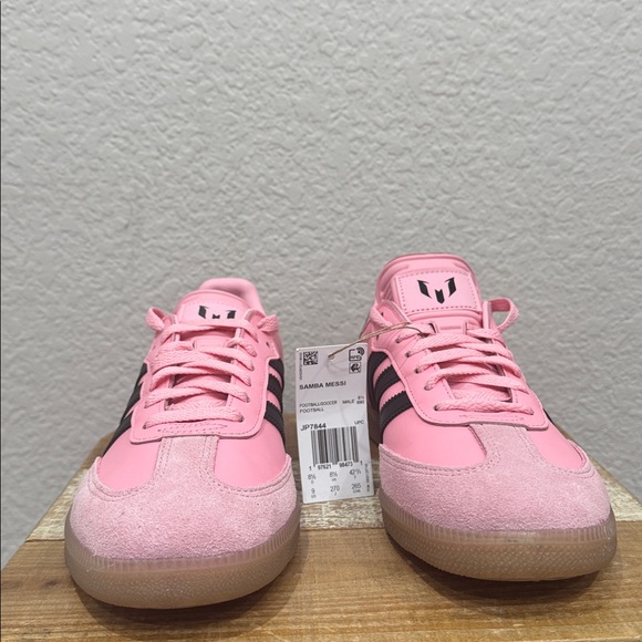Adidas Samba Messi Pink Black Men 9 Women 10 - Picture 3 of 10